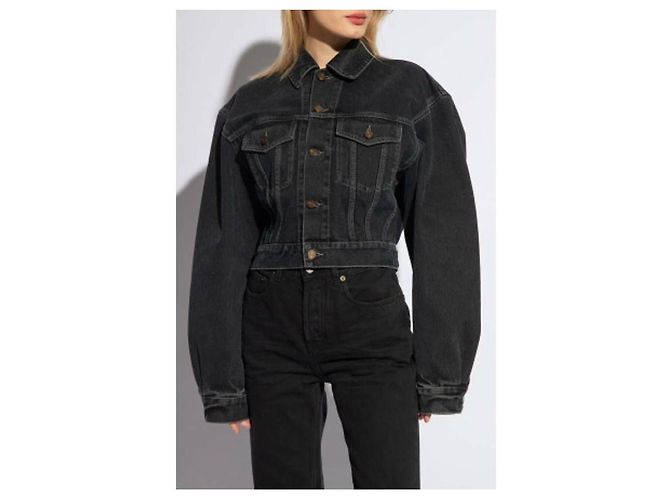 Saint Laurent Jaqueta jeans curta - vista 6