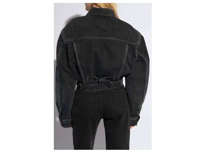 Saint Laurent Jaqueta jeans curta - vista 7