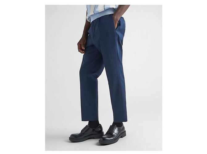 Prada Pantaloni in Gabardine di Cotone Multicolore - vista 6