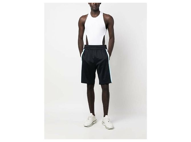 Fendi Pantaloni Bermuda in Jersey Multicolore - vista 5