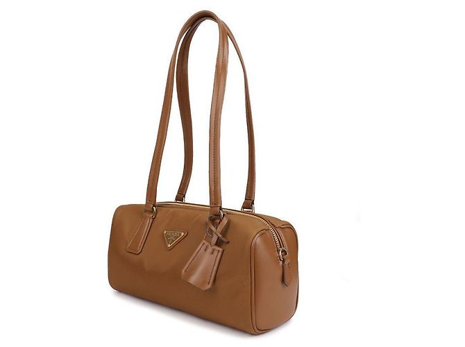 Prada Bolso de mano mediano de nailon y cuero - vista 4