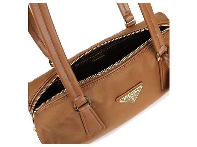 Prada Bolso de mano mediano de nailon y cuero - vista 8