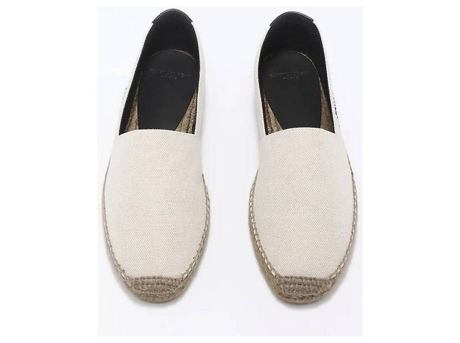 Saint Laurent Espadrilla con logo ricamato Multicolore - vista 4