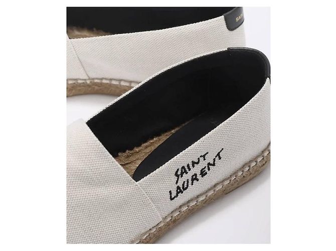 Saint Laurent Espadrilla con logo ricamato Multicolore - vista 5