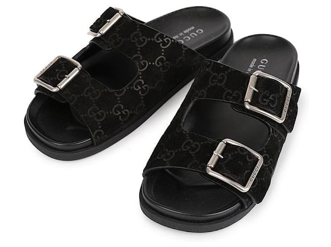 Gucci Ciabatte slide da uomo Nero - vista 3