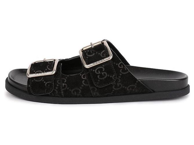 Gucci Ciabatte slide da uomo Nero - vista 6