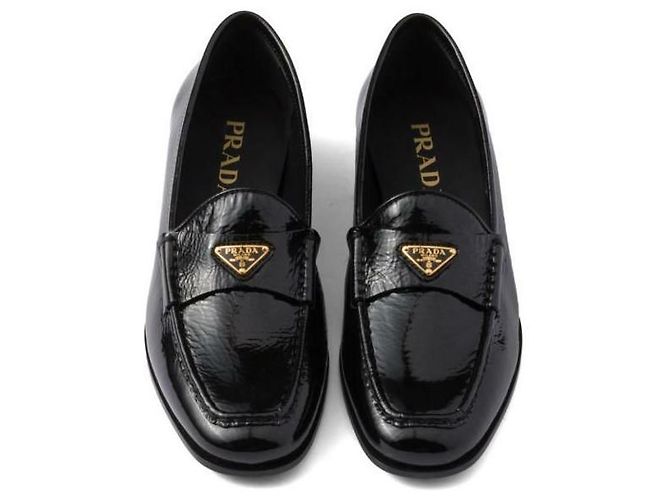 Prada Lackleder Slipper Schwarz - Ansicht 6