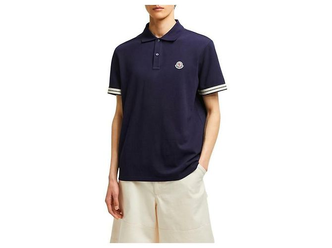 Moncler Polo com Patch de Logo - vista 5