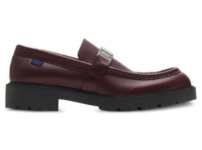 Burberry Mocassino in pelle sinistro Regar Raft - vista 4