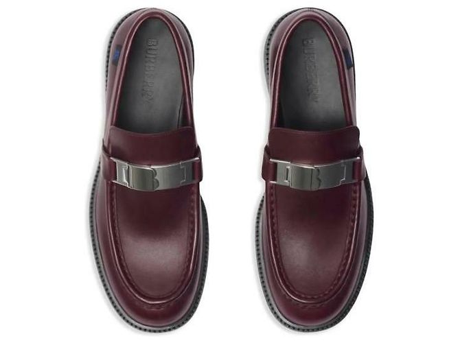 Burberry Mocassino in pelle sinistro Regar Raft - vista 8
