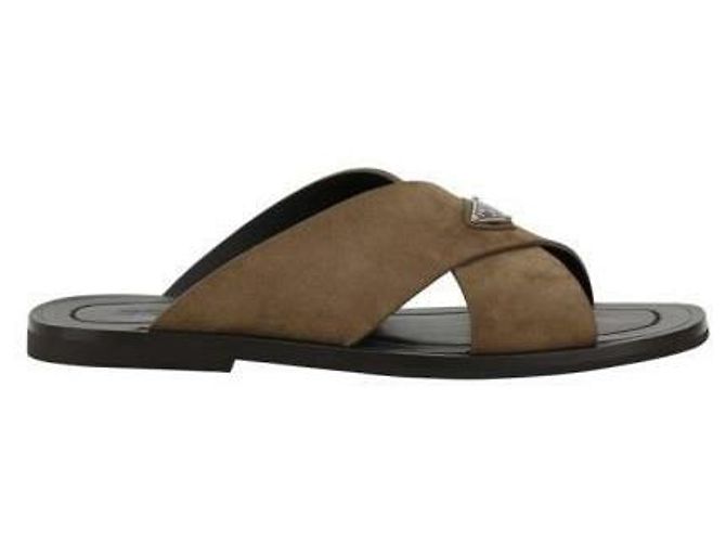 Prada Infradito in suede incrociato - vista 4