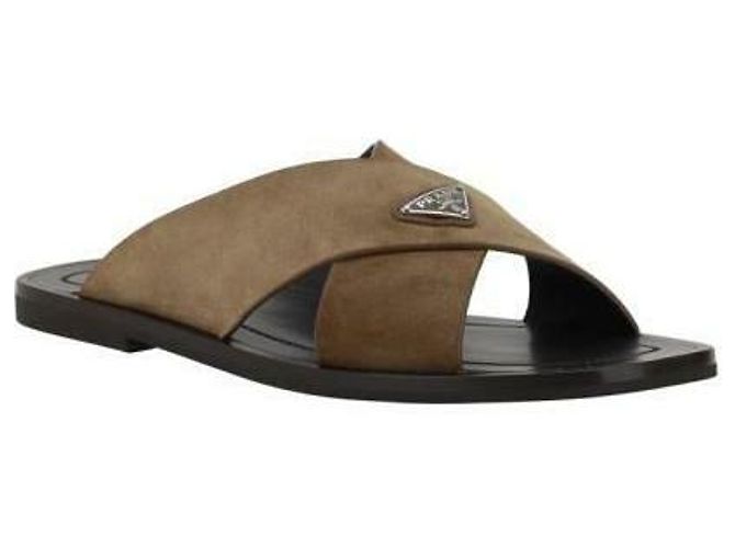 Prada Infradito in suede incrociato - vista 5