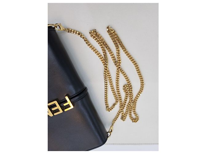 Fendi Portafoglio Gratitude e Borsa a Tracolla Nero - vista 19