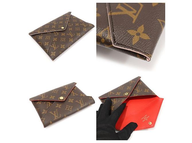Louis Vuitton Pochette Kirigami in Tela Monogram Marrone - vista 5