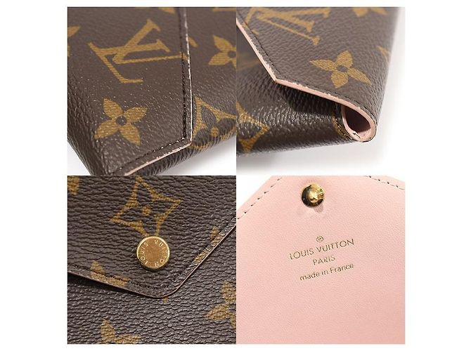 Louis Vuitton Pochette Kirigami in Tela Monogram Marrone - vista 6