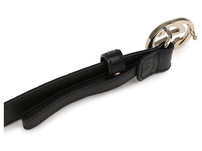 Gucci Cinturón con hebilla entrelazada Negro - vista 7