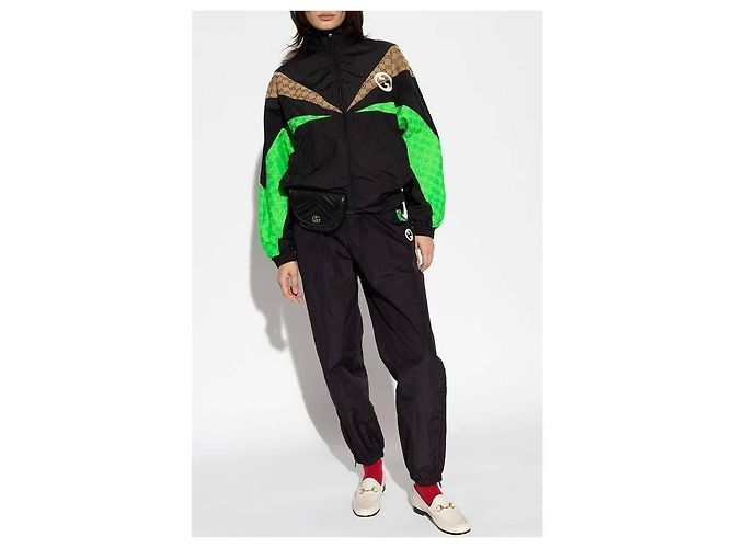 Gucci Giacca in nylon con zip Multicolore - vista 5