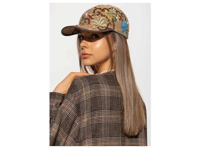 Gucci Gorra con bordado de flores - vista 4