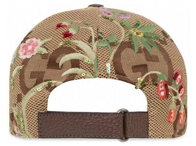 Gucci Gorra con bordado de flores - vista 5