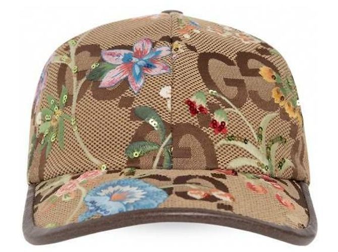 Gucci Gorra con bordado de flores - vista 6