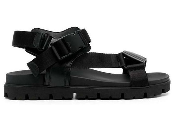 Prada Sandali con cinturino in nylon e fibbia - vista 4