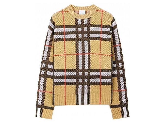 Burberry Suéter de algodón técnico a cuadros Multicolor - vista 4
