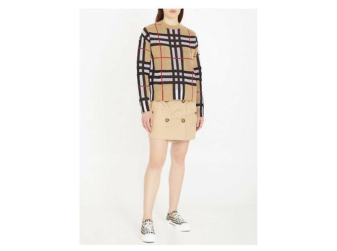 Burberry Suéter de algodón técnico a cuadros Multicolor - vista 5