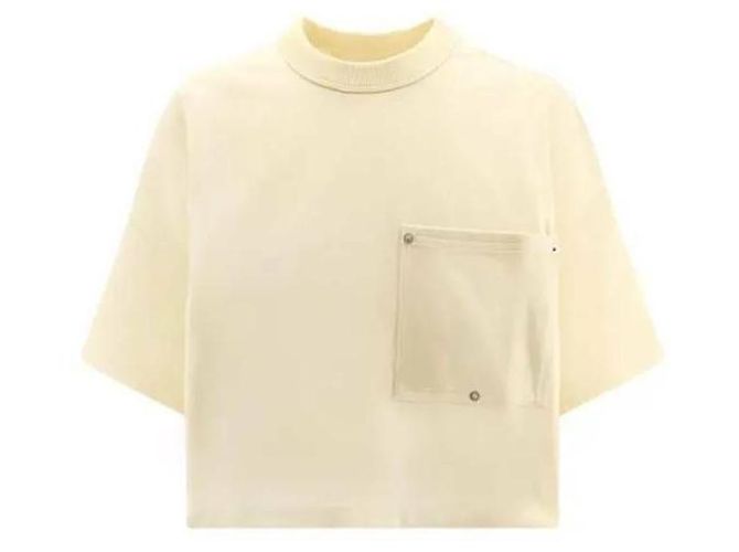 Bottega Veneta Schweres japanisches Jersey T-Shirt mit kurzen Ärmeln Mehrfarben - Ansicht 4