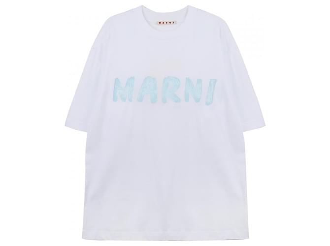 Marni Logo Baumwoll-T-Shirt Mehrfarben - Ansicht 4