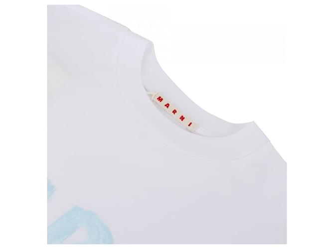 Marni Logo Baumwoll-T-Shirt Mehrfarben - Ansicht 6