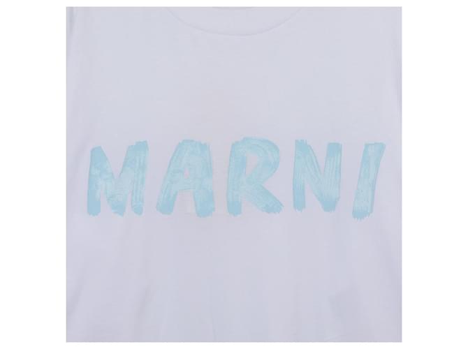 Marni Logo Baumwoll-T-Shirt Mehrfarben - Ansicht 9