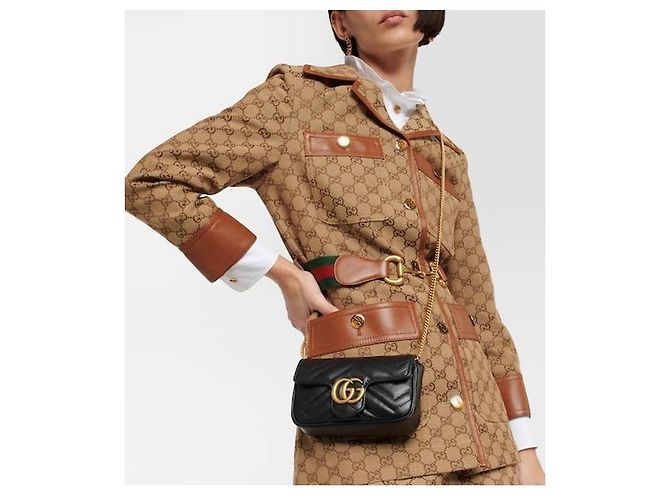 Gucci Piccola borsa in pelle matelassé GG Multicolore - vista 4
