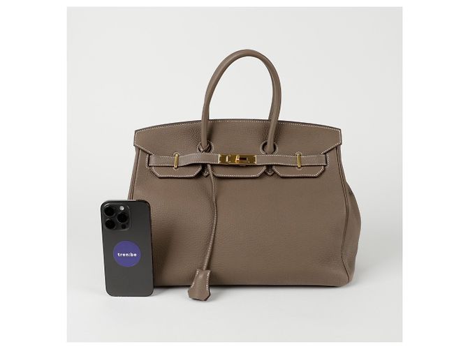 Hermès Borsa Tote Birkin D'oro - vista 15