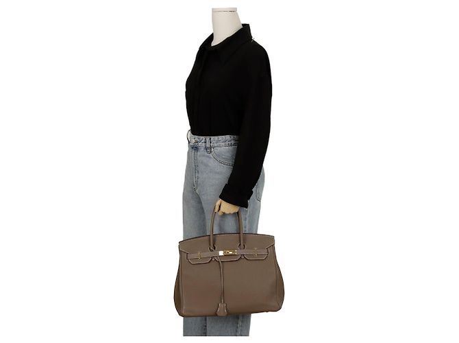 Hermès Borsa Tote Birkin D'oro - vista 22