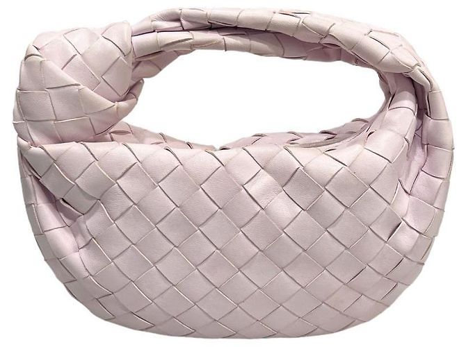 Bottega Veneta Borsa Mini Tote Jodie Intrecciato Bliss Washed Rosa - vista 2
