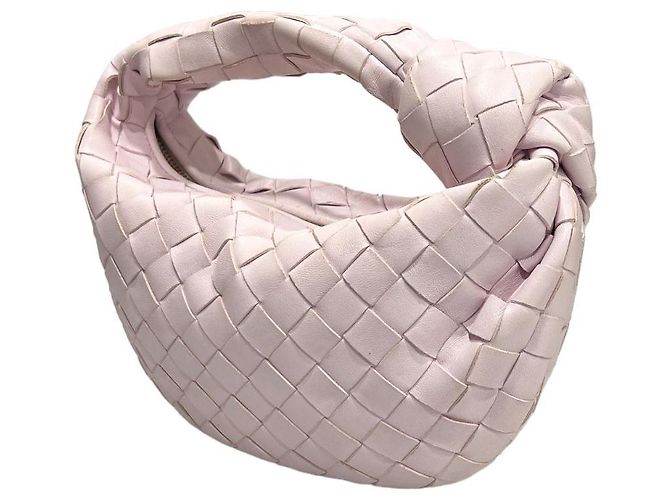 Bottega Veneta Borsa Mini Tote Jodie Intrecciato Bliss Washed Rosa - vista 3