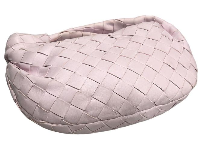 Bottega Veneta Borsa Mini Tote Jodie Intrecciato Bliss Washed Rosa - vista 5
