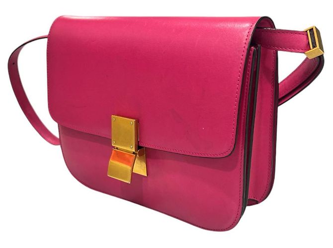 Céline Borsa a flap media Classic Box Hibiscus Rosa - vista 3