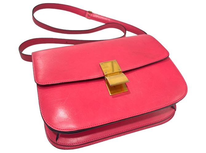 Céline Borsa a flap media Classic Box Hibiscus Rosa - vista 5