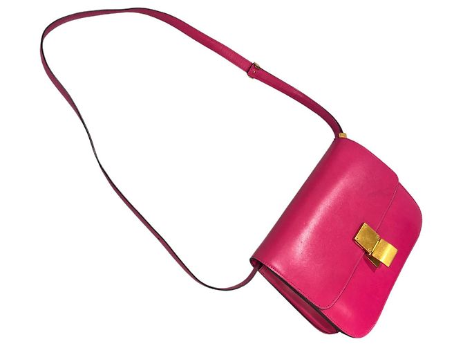 Céline Borsa a flap media Classic Box Hibiscus Rosa - vista 6