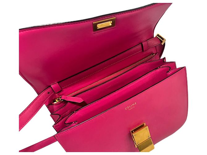 Céline Borsa a flap media Classic Box Hibiscus Rosa - vista 7