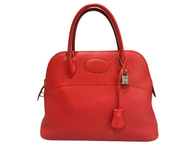 Hermès Bolide Clemence Plata Bugambilia Roja - vista 2