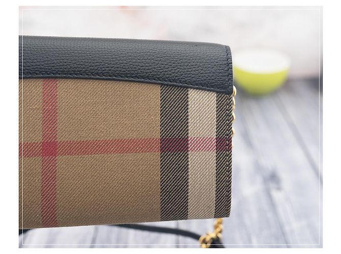 Burberry Leder Umhängetasche HENLEY Schwarz - Ansicht 10