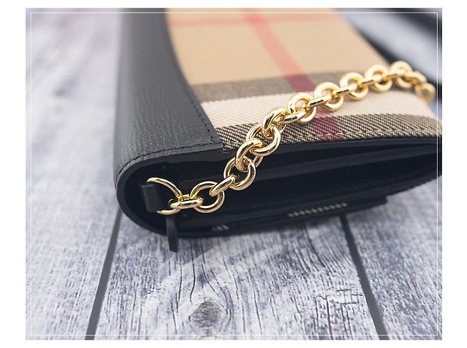 Burberry Leder Umhängetasche HENLEY Schwarz - Ansicht 11