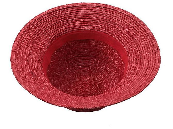 Kenzo Korallenroter Strohhut aus Raffia - Ansicht 3