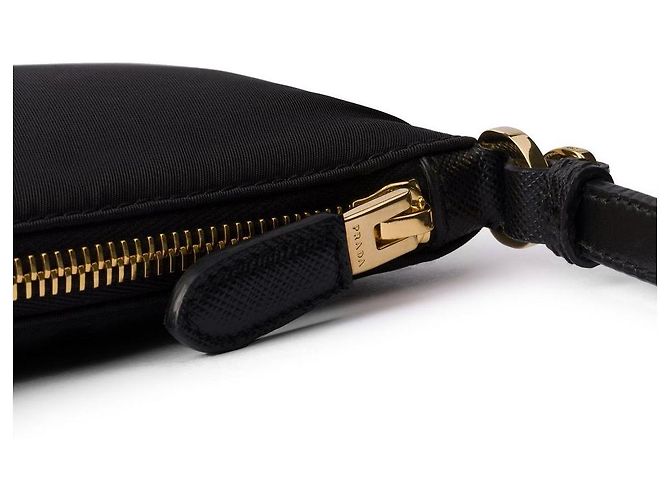 Prada Borsa a spalla in Re-Nylon nera Nero - vista 3