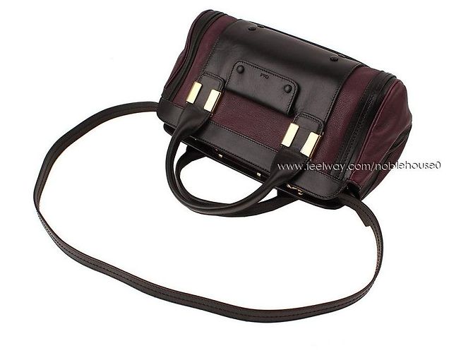 Chloé Borsa tote e a spalla Little Alice nera e viola Porpora - vista 4