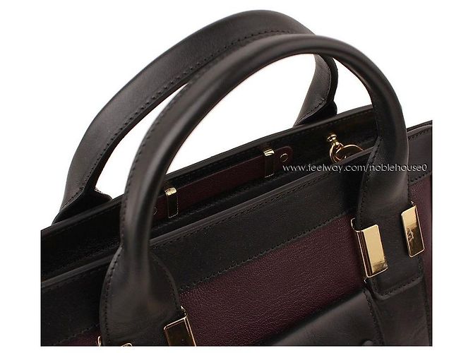 Chloé Borsa tote e a spalla Little Alice nera e viola Porpora - vista 7