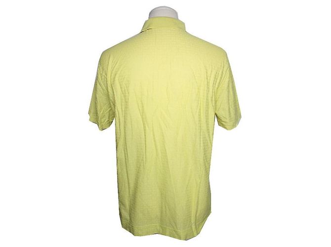 Salvatore Ferragamo Polo pour homme vert néon - vue 2