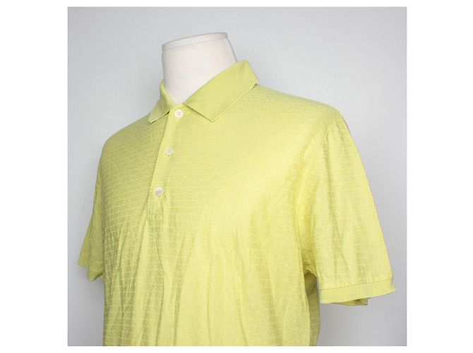 Salvatore Ferragamo Polo pour homme vert néon - vue 4
